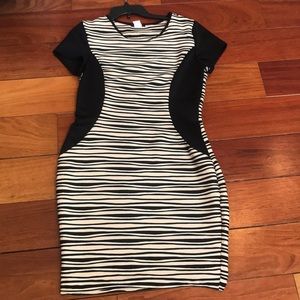 Striped Body Con Dress